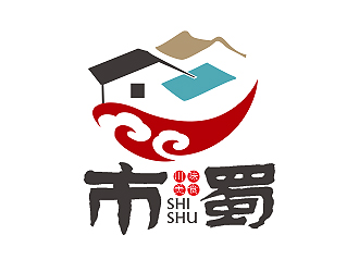 盛铭的市蜀美食logo设计logo设计