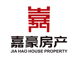 唐国强的嘉豪房产logo设计
