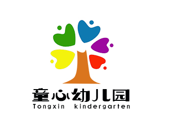 朱兵的童心幼儿园logo设计