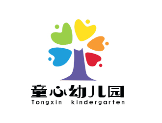 朱兵的童心幼儿园logo设计