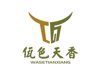 张俊的佤色天香logo设计