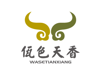 张俊的佤色天香logo设计