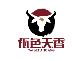 赵军的佤色天香logo设计