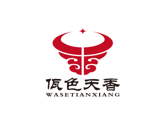 孙金泽的佤色天香logo设计