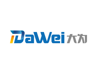 黄安悦的DaWei字母LOGO设计，酷炫简洁，有力量感logo设计