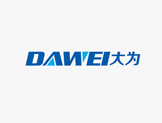 吴晓伟的DaWei字母LOGO设计，酷炫简洁，有力量感logo设计