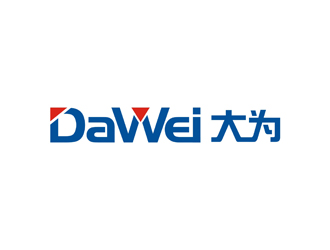孙永炼的DaWei字母LOGO设计，酷炫简洁，有力量感logo设计