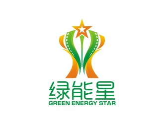 曾翼的绿能星logo设计