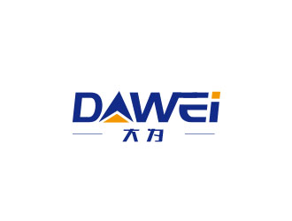 朱红娟的DaWei字母LOGO设计，酷炫简洁，有力量感logo设计
