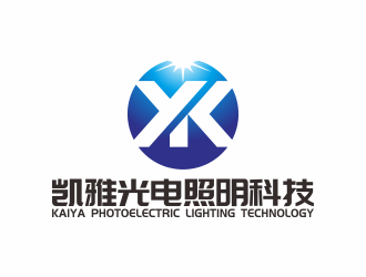 何嘉健的凯雅光电照明科技logo设计