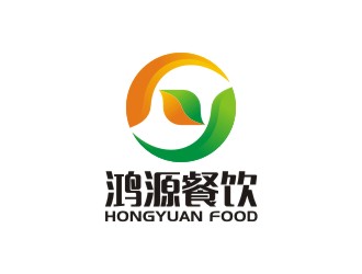 曾翼的鸿源餐饮logo设计