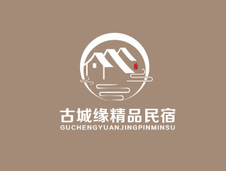 朱红娟的古城缘精品民宿商标logo设计