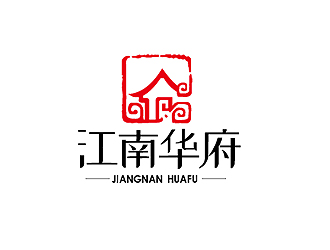 秦晓东的江南华府房地产开发logo设计