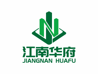 何嘉健的江南华府房地产开发logo设计