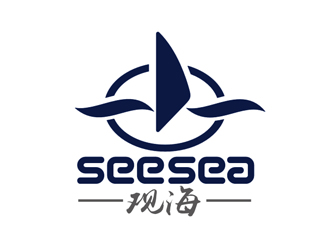 see sea 观海logo设计