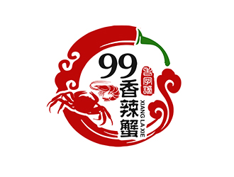 潘乐的99香辣蟹logo设计