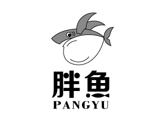 张俊的胖鱼休闲鞋品牌logologo设计