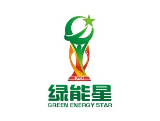 曾翼的绿能星logo设计