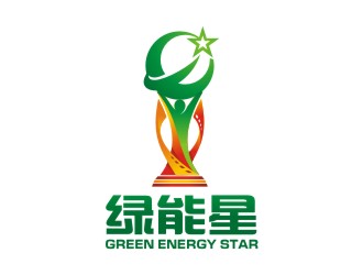 曾翼的绿能星logo设计
