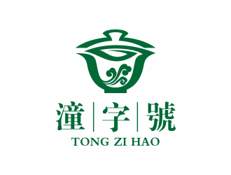 何嘉健的【潼字號】茶叶商标设计logo设计