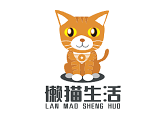 劳志飞的懒猫生活互联网金融行业logologo设计
