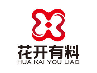 向正军的品牌中文名：花开有料（说明：这是一个创新的互联网金融平台）logo设计