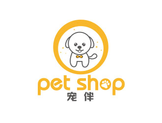 朱红娟的宠伴宠物店logologo设计