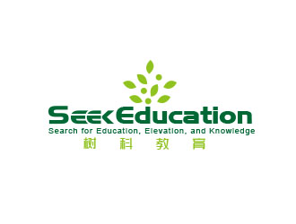 朱红娟的树科教育字体logo设计logo设计
