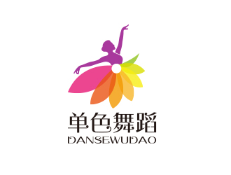 单色舞蹈logo设计