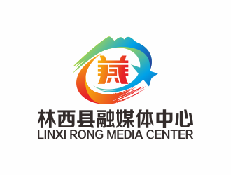 何嘉健的林西县融媒体中心logo设计
