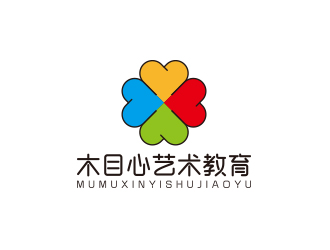 孙金泽的木目心艺术教育logo设计