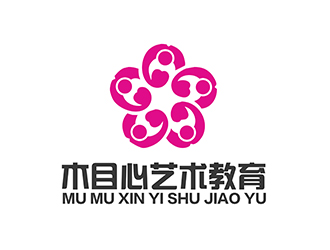 潘乐的木目心艺术教育logo设计