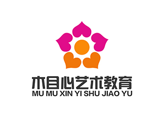 潘乐的木目心艺术教育logo设计