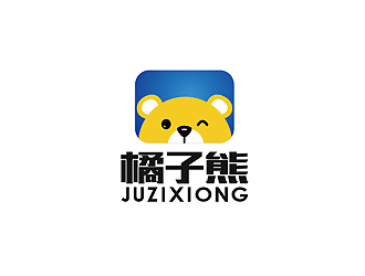 秦晓东的橘子熊科技产品卡通logo设计