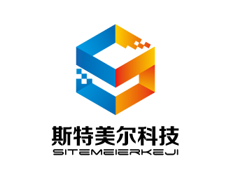 张俊的马元素线条欧式风格标志logo设计