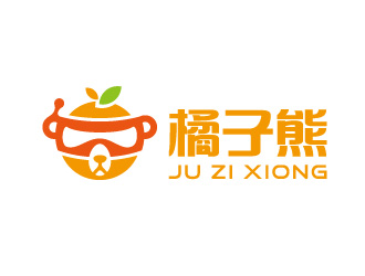 周金进的橘子熊科技产品卡通logo设计