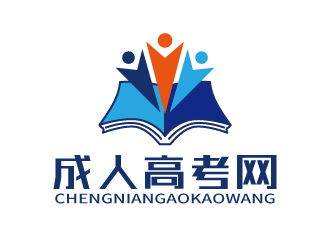 张俊的成人高考网logo设计