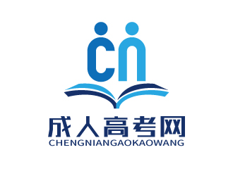 张俊的成人高考网logo设计