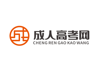 唐国强的成人高考网logo设计