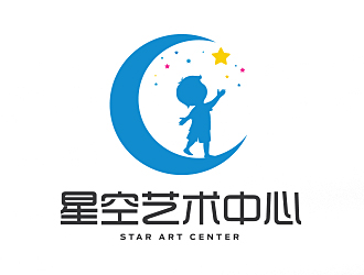 曹芊的星空艺术中心logo设计
