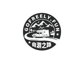 张俊的自游之路越野房车logo设计
