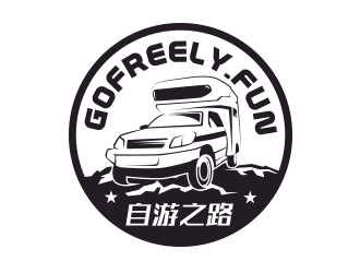 曹芊的自游之路越野房车logo设计