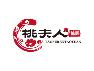 孙金泽的桃夫人桃园logo设计