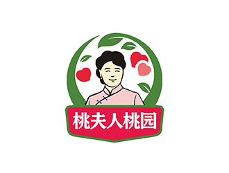 梁俊的桃夫人桃园logo设计