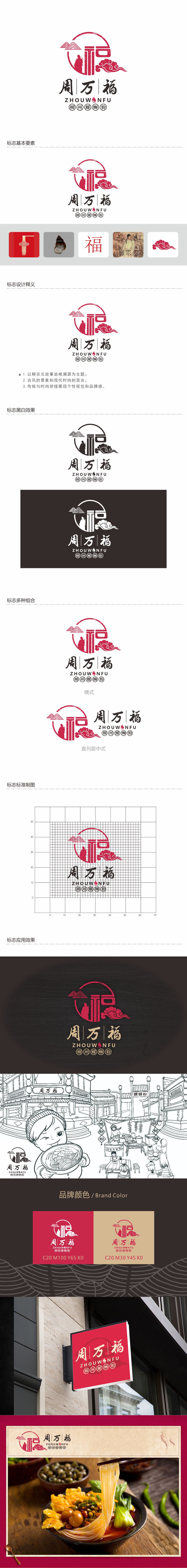 郑锦尚的周万福logo设计