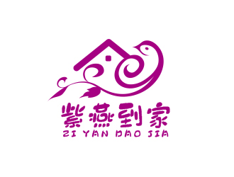 盛铭的紫燕到家logo设计
