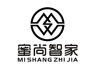 劳志飞的蜜尚智家logo设计