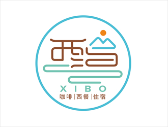 唐国强的西泊西餐咖啡店logo设计logo设计