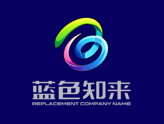 钟炬的上海蓝色知来科技有限公司logo设计