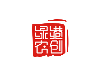 黄安悦的绿港农创logo设计
